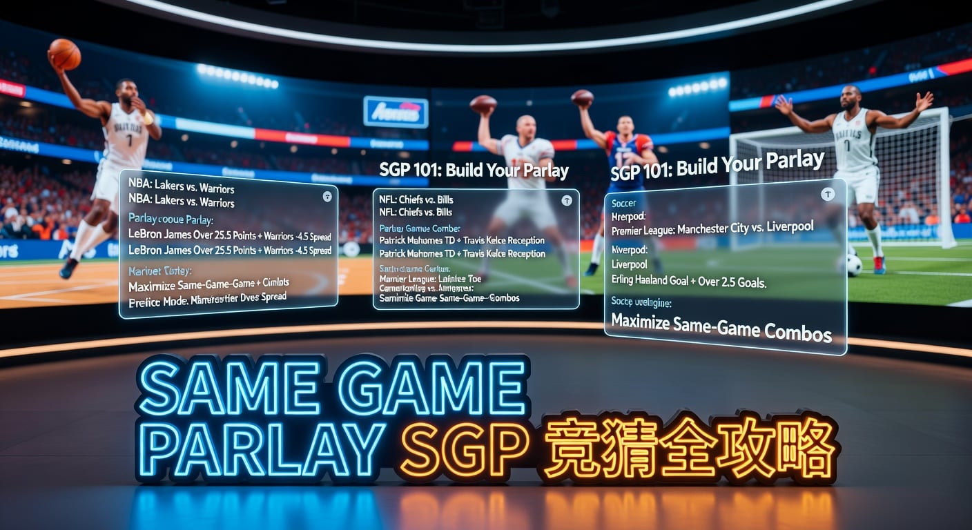 same game parlay SGP 单场串关分析与搭建思路